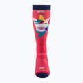 Gyerek sízokni Darn Tough Magic Mountain OTC Midweight with Cushion w/ Padded Shin raspberry 2