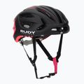 Rudy Project Egos fekete/rózsaszín fluo matt kerékpáros sisak