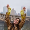 Nalgene széles szájú túrós palack 1000 ml vajszínű 9