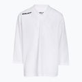 Gyerek hosszú ujjú jégkorong edzésmez Bauer Flex Practice Jersey Jr white
