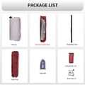 3 személyes trekking sátor Naturehike Updated Cloud Up 3 light grey/red 8