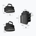 Biciklitáska csomagtartóra Rockbros A6-03BK Bicycle Pannier Bag black 5