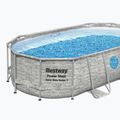 Fémvázas medence Bestway Power Steel Swim Vista Series Oval Pool Set 427x250 cm szürke 2