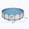 Fémvázas medence Bestway Steel Pro Max Pool Set 5612Z 488 x 122 cm szürke 5