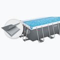 Fémvázas medence Bestway Power Steel Rectangular Pool Set 56466N 549 x 274 cm sötétszürke 3