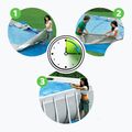 Fémvázas medence Bestway Power Steel Rectangular Pool Set 56466N 549 x 274 cm sötétszürke 8