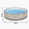 Fémvázas medence Bestway Steel Pro Max Pool Set 396 x 107 cm bézs 7