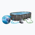 Fémvázas medence Bestway Power Steel Oval Pool Set 610 x 366 cm barna 5