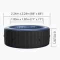 Jacuzzi 8 személyes MSpa Comfort Bergen szürke antracit szürke 12