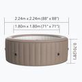 Medence hidromasszázsal 8 fős MSpa Urban Bristol Max mokka 17