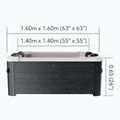 Jacuzzi 6 személyes MSpa Frame Oslo hűvös szürke 18
