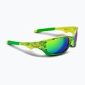 Gyerek napszemüveg Aztron Shine spark lime/wayve/polarized green/yellow mir/grey