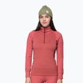 Női Termoaktiv pulóver Devold Duo Active Merino 205 Zip Neck marsala
