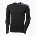 Férfi Helly Hansen Lifa Merino Midweight Crew thermo hosszú ujjú fekete