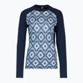 Női hőaktív pulóver Helly Hansen Lifa Merino Midweight Graphic Crew navy star pixel 5