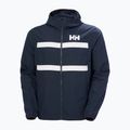 Férfi vitorlás kabát Helly Hansen Salt Striped Windbreaker navy 5