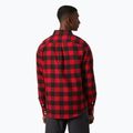 Férfi Helly Hansen Lokka Organic Flannel piros bivaly kockás ing 2