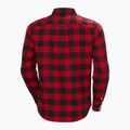 Férfi Helly Hansen Lokka Organic Flannel piros bivaly kockás ing 6