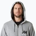 Férfi Helly Hansen HH Logo Full Zip Hoodie 2.0 szürke/ melange 3