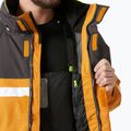 Férfi Helly Hansen Pier 4.0 mustárszínű esőkabát 9