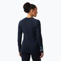 Női hőaktív pulóver Helly Hansen Lifa Merino Midweight Graphic Crew navy nordic rose aop 2