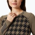Női hőaktív pulóver Helly Hansen Lifa Merino Midweight Graphic Crew sepia houndstooth aop 3