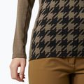 Női hőaktív pulóver Helly Hansen Lifa Merino Midweight Graphic Crew sepia houndstooth aop 4