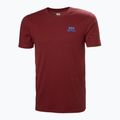 Férfi Helly Hansen Nord Graphic póló mars piros 4