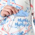 Női polár pulóver Helly Hansen Maridalen Printed Fleece white slope map aop 3