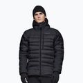 Férfi pehelykabát NORRONA Falketind Down 750 Zip Hood caviar black