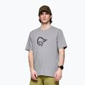 Férfi póló NORRONA Cotton Viking grey melange/caviar