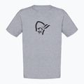 Férfi póló NORRONA Cotton Viking grey melange/caviar 4