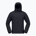 Férfi bélelt kabát NORRONA Femund Thermo60 Zip Hood caviar black