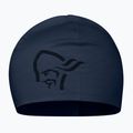 Téli sapka NORRONA PureUll 180 Beanie indigo night
