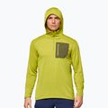 Férfi trekking pulóver NORRONA Falketind Warm1 Hood golden lime/olive night