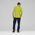 Férfi trekking pulóver NORRONA Femund Warm1 Zip Neck golden lime/olive night 3