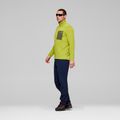 Férfi trekking pulóver NORRONA Femund Warm1 Zip Neck golden lime/olive night 4