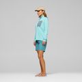 Női túrafelső NORRONA Femund Warm1 Zip Neck aqua haze/trooper 4