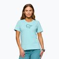 Női póló NORRONA Cotton Viking aqua haze