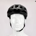 Kerékpáros sisak POC Axion Race MIPS uranium black matt/hydrogen white 11
