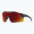 Napszemüveg Smith Attack MAG MTB matte black/chromapop red mirror