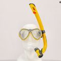 AQUA-SPEED Aura + Evo maszk + snorkel baby szett sárga 605 8