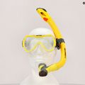 AQUA-SPEED gyermek búvárszett Enzo + Evo maszk + snorkel sárga 604 8