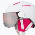 Gyerek sísisak HEAD Maja Visor white/silver red 7