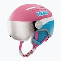 Gyerek sísisak HEAD Maja Visor pink/blue/silver red