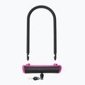 Kerékpár zár OnGuard Neon 8154PN U-Lock black/pink 2