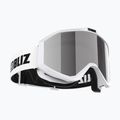 Síszemüveg Bliz Liner white black logo/pink&silver mirror
