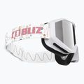 Gyerek síszemüveg Bliz Liner Jr white pink logo/pink&silver mirror 4