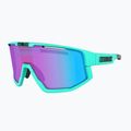 Bliz Fusion Nano Optics Nordic Light S2 kerékpáros szemüveg matt türkiz/begónia/lila kék multi 4