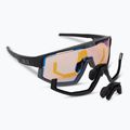 Bliz Vision Nano Optics Nordic Light S2 matt fekete/világos korall/narancs kék multi kerékpáros szemüveg